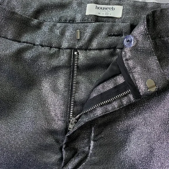 House of CB Jas Silver Kick Flare Trouser - Picture 11 of 14